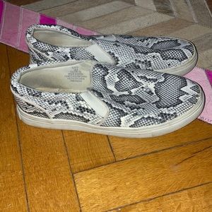 Adorable python slip on shoes perfect for spring